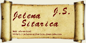 Jelena Sitarica vizit kartica